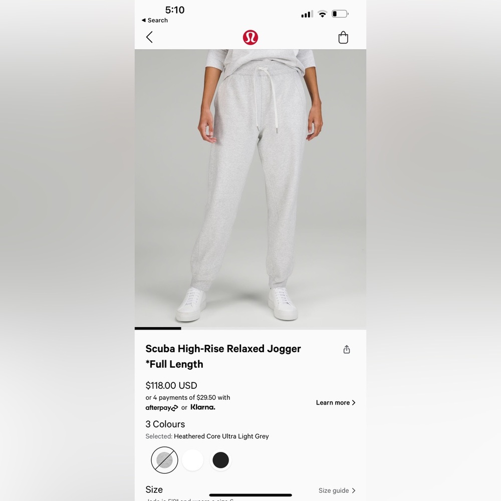 Lululemon scuba joggers